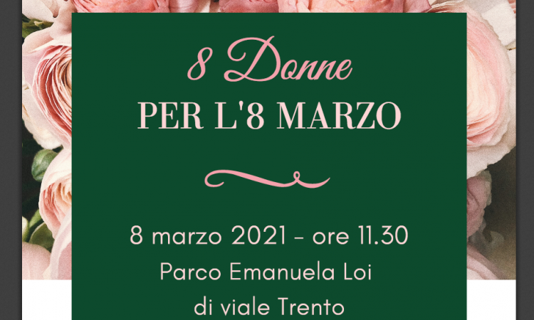 Otto Donne per l'8 marzo: l'iniziativa nel parco di viale Trento
